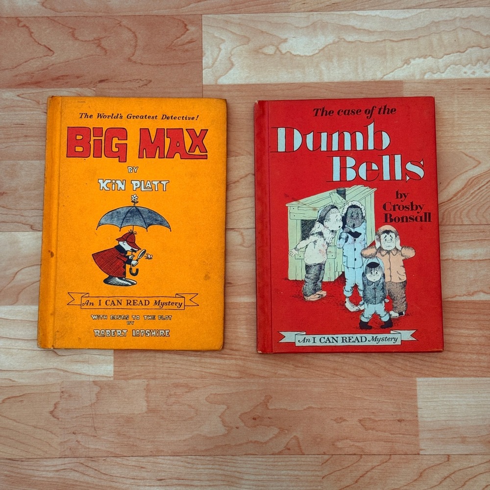 Vintage I Can Read Mystery Books Big Max & The Case of the Dumb Bells 60s